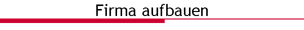 Firma aufbauen